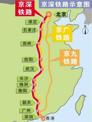京深铁路规划图